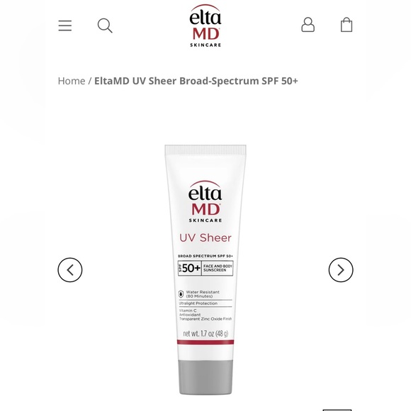 EltaMD UV Sheer SPF 50+ Sunscreen - Picture 1 of 4